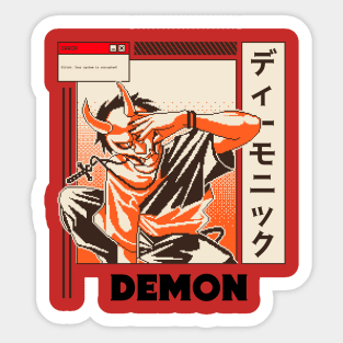 Demon Anime Character Sticker